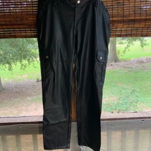 Faux Leather Pants Women